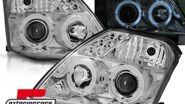 Prednja svjetla Angel Eyes (chrome) / Citroen C2 (2003-2009), LPCI07