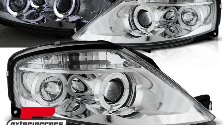 Prednja svjetla Angel Eyes (chrome) / Citroen C3 (2002-2009), LPCI05