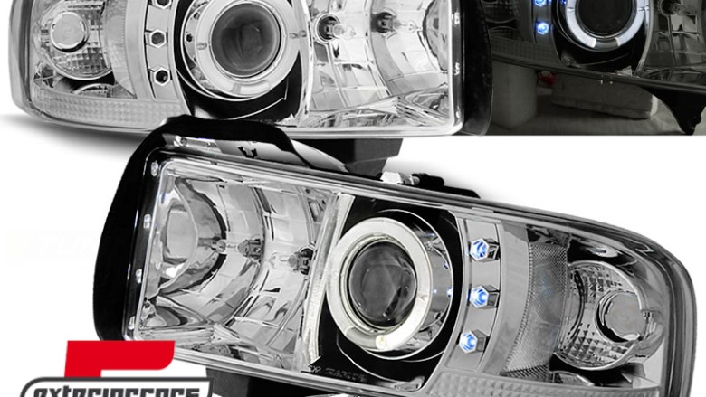 Prednja svjetla Angel Eyes (chrome) / Dodge RAM (1994-2001), LPDO01