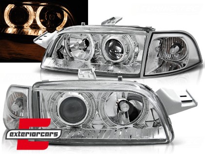 Prednja svjetla Angel Eyes (chrome) / Fiat Punto 1 (1993-1999), LPFI07