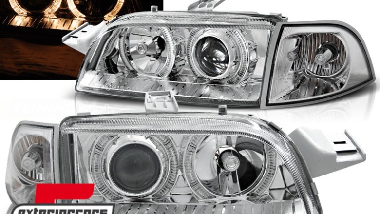 Prednja svjetla Angel Eyes (chrome) / Fiat Punto 1 (1993-1999), LPFI07