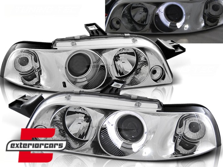 Prednja svjetla Angel Eyes (chrome) / Fiat Punto 1 (1993-1999), LPFI08