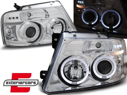 Prednja svjetla Angel Eyes (chrome) / Ford F150 Mk11 (2004-2008), LPFO39