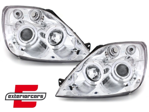 Prednja svjetla Angel Eyes (chrome) / Ford Fiesta (2002-08.2005), LPFO08