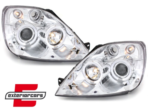 Prednja svjetla Angel Eyes (chrome) / Ford Fiesta (2002-08.2005), LPFO08