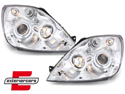 Prednja svjetla Angel Eyes (chrome) / Ford Fiesta (2002-08.2005), LPFO08