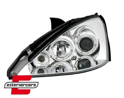 Prednja svjetla Angel Eyes (chrome) / Ford Focus Facelift (11.2001-2004), LPFO01