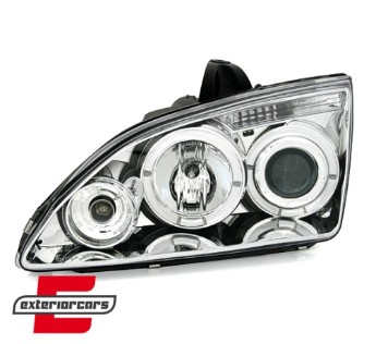 Prednja svjetla Angel Eyes (chrome) / Ford Focus II (2004-01.2008), LPFO13