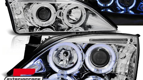 Prednja svjetla Angel Eyes (chrome) / Ford Mondeo (2000-2007), LPFO34