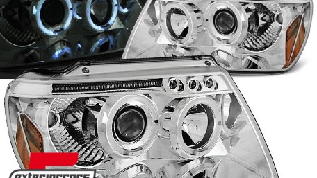 Prednja svjetla Angel Eyes (chrome) / JEEP Grand Cherokee (1999-05.2005), LPCH03