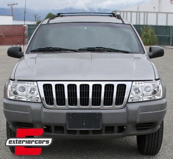 Prednja svjetla Angel Eyes (chrome) / JEEP Grand Cherokee (1999-05.2005), LPCH03