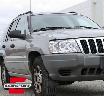 Prednja svjetla Angel Eyes (chrome) / JEEP Grand Cherokee (1999-05.2005), LPCH03