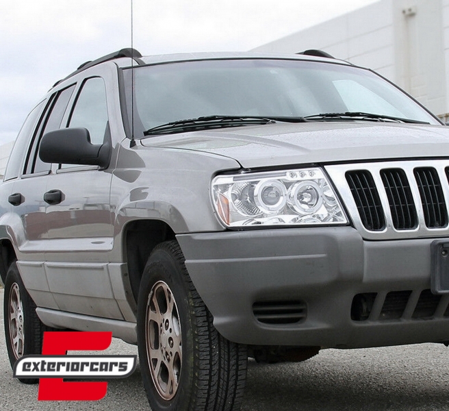 Prednja svjetla Angel Eyes (chrome) / JEEP Grand Cherokee (1999-05.2005), LPCH03