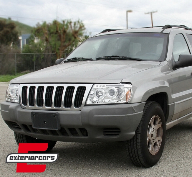 Prednja svjetla Angel Eyes (chrome) / JEEP Grand Cherokee (1999-05.2005), LPCH03