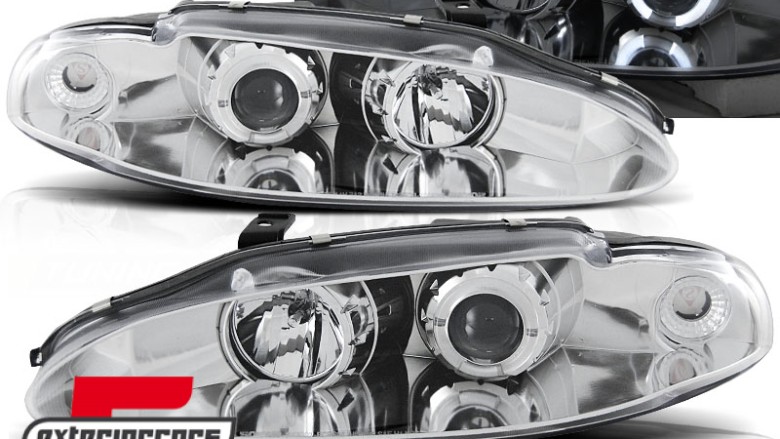 Prednja svjetla Angel Eyes (chrome) / Mitsubishi Eclipse (06.1995-1996), LPMI01