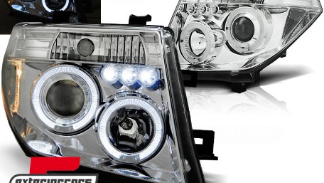 Prednja svjetla Angel Eyes (chrome) / Nissan Navara D40 (2004-2009) Nissan Pathfinder R51 (2005-2008), LPNI05