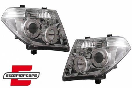 Prednja svjetla Angel Eyes (chrome) / Nissan Navara D40 (2004-2009) Nissan Pathfinder R51 (2005-2008), LPNI05