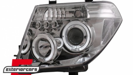 Prednja svjetla Angel Eyes (chrome) / Nissan Navara D40 (2004-2009) Nissan Pathfinder R51 (2005-2008), LPNI05