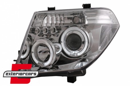 Prednja svjetla Angel Eyes (chrome) / Nissan Navara D40 (2004-2009) Nissan Pathfinder R51 (2005-2008), LPNI05