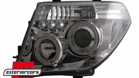 Prednja svjetla Angel Eyes (chrome) / Nissan Navara D40 (2004-2009) Nissan Pathfinder R51 (2005-2008), LPNI05