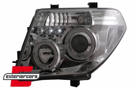 Prednja svjetla Angel Eyes (chrome) / Nissan Navara D40 (2004-2009) Nissan Pathfinder R51 (2005-2008), LPNI05