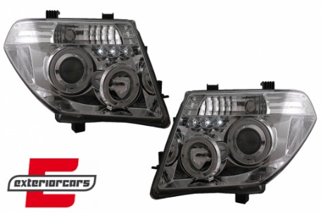 Prednja svjetla Angel Eyes (chrome) / Nissan Navara D40 (2004-2009) Nissan Pathfinder R51 (2005-2008), LPNI05