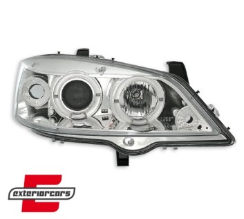 Prednja svjetla Angel Eyes (chrome) / Opel Astra G (1997-2004), LPOP12