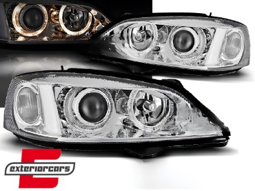Prednja svjetla Angel Eyes (chrome) / Opel Astra G (1997-2004), LPOP31