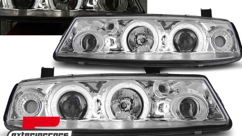 Prednja svjetla Angel Eyes (chrome) / Opel Calibra (1990-1997), LPOP06