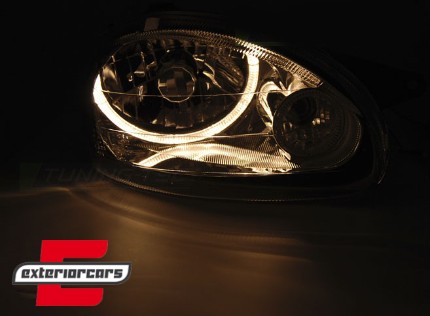 Prednja svjetla Angel Eyes (chrome) / Opel Corsa B (1993-2000), LPOP90