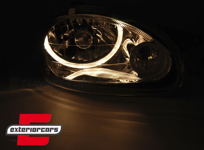 Prednja svjetla Angel Eyes (chrome) / Opel Corsa B (1993-2000), LPOP90
