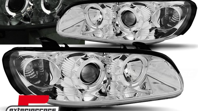 Prednja svjetla Angel Eyes (chrome) / Opel Omega B (1994-1999), LPOP35