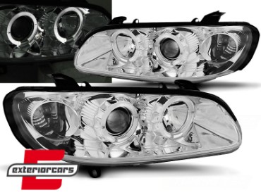 Prednja svjetla Angel Eyes (chrome) / Opel Omega B (1994-1999), LPOP35