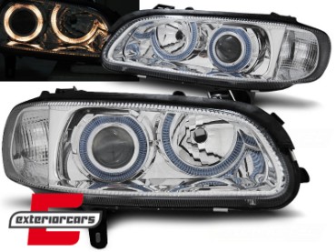 Prednja svjetla Angel Eyes (chrome) / Opel Omega B (1994-1999), LPOP67