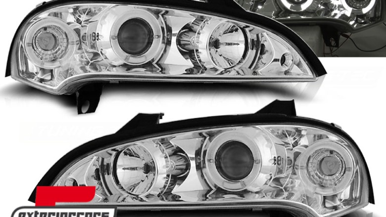 Prednja svjetla Angel Eyes (chrome) / Opel Tigra (1994-2000), LPOP11