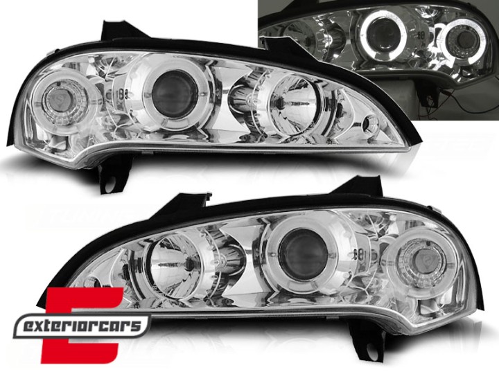 Prednja svjetla Angel Eyes (chrome) / Opel Tigra (1994-2000), LPOP11