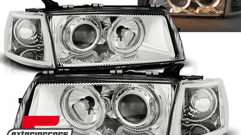 Prednja svjetla Angel Eyes (chrome) / Opel Vectra A (1988-1995), LPOP09