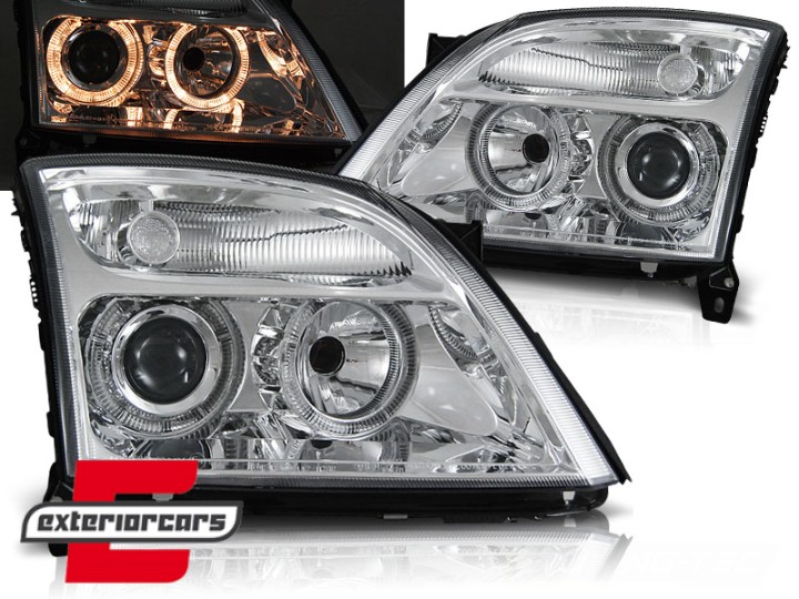 Prednja svjetla Angel Eyes (chrome) / Opel Vectra C Signum (2002-2005), LPOP25