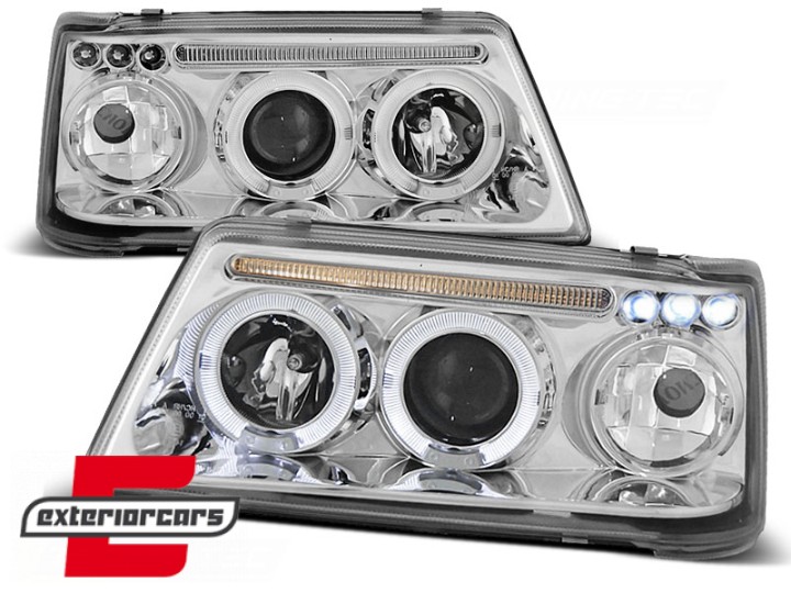 Prednja svjetla Angel Eyes (chrome) / Peugeot 205 (1983-1996), LPPE13