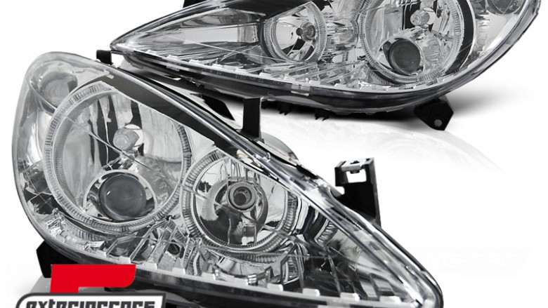 Prednja svjetla Angel Eyes (chrome), LPPE04