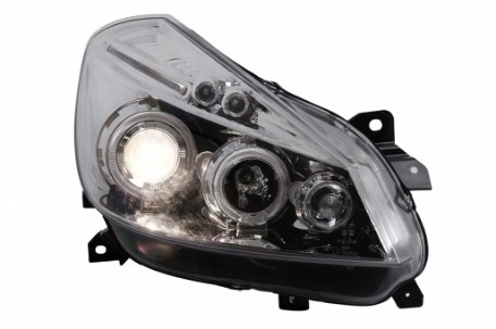 Prednja svjetla Angel Eyes (chrome) / Renault Clio III (2005-2009), LPRE27