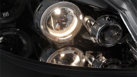 Prednja svjetla Angel Eyes (chrome) / Renault Clio III (2005-2009), LPRE27