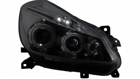 Prednja svjetla Angel Eyes (chrome) / Renault Clio III (2005-2009), LPRE27