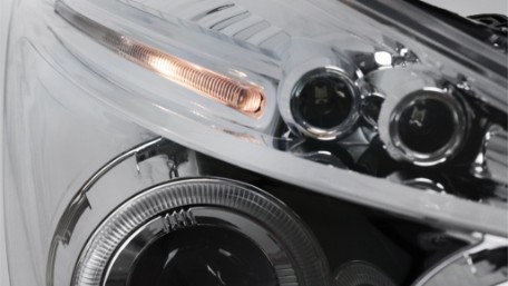 Prednja svjetla Angel Eyes (chrome) / Renault Clio III (2005-2009), LPRE27