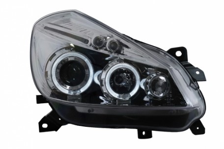 Prednja svjetla Angel Eyes (chrome) / Renault Clio III (2005-2009), LPRE27