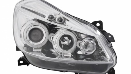 Prednja svjetla Angel Eyes (chrome) / Renault Clio III (2005-2009), LPRE27