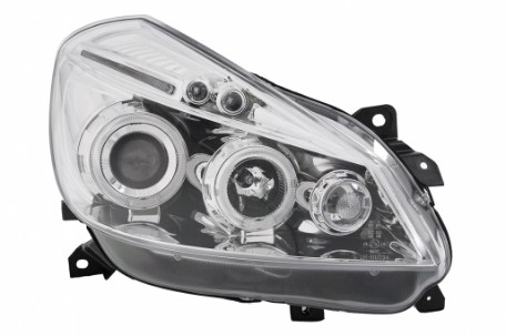 Prednja svjetla Angel Eyes (chrome) / Renault Clio III (2005-2009), LPRE27