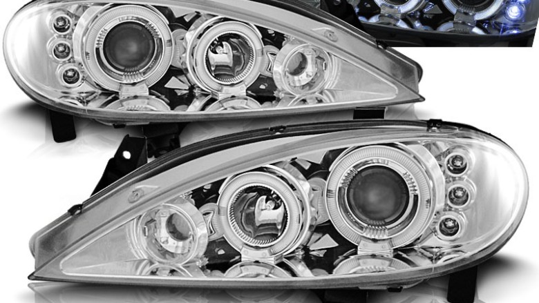 Prednja svjetla Angel Eyes (chrome) / Renault Megane (1999-2002), LPRE09