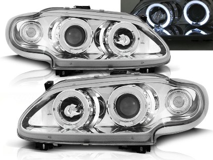 Prednja svjetla Angel Eyes (chrome) / RENAULT MEGANE/SCENIC (96-99), LPRE05