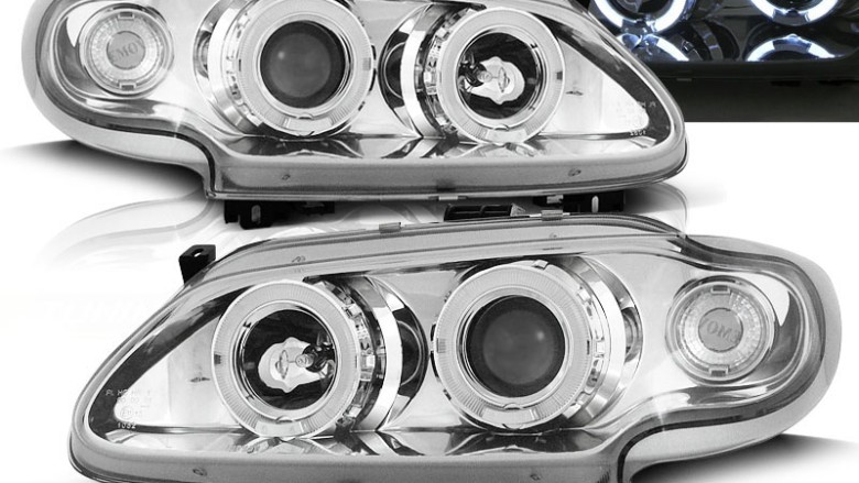 Prednja svjetla Angel Eyes (chrome) / RENAULT MEGANE/SCENIC (96-99), LPRE05